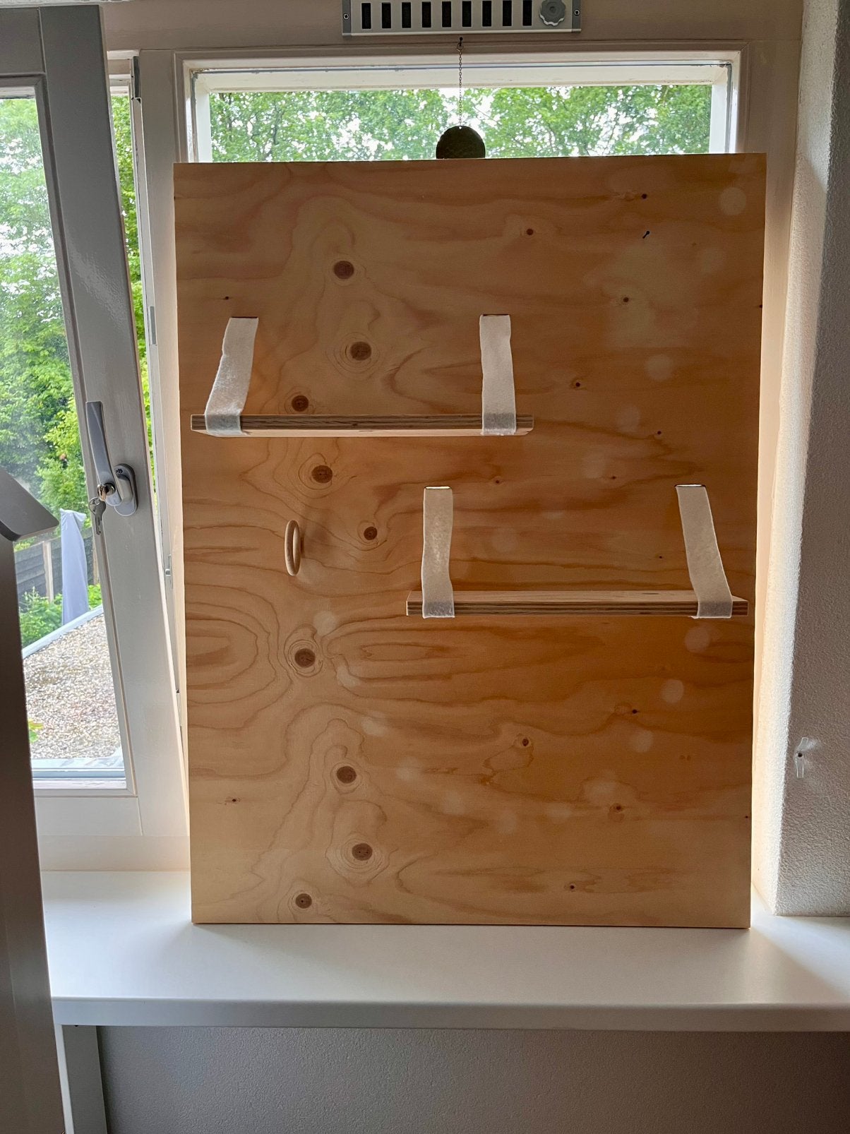 Huis&grietje wandbord || Fins vuren || vilt, Ophalen