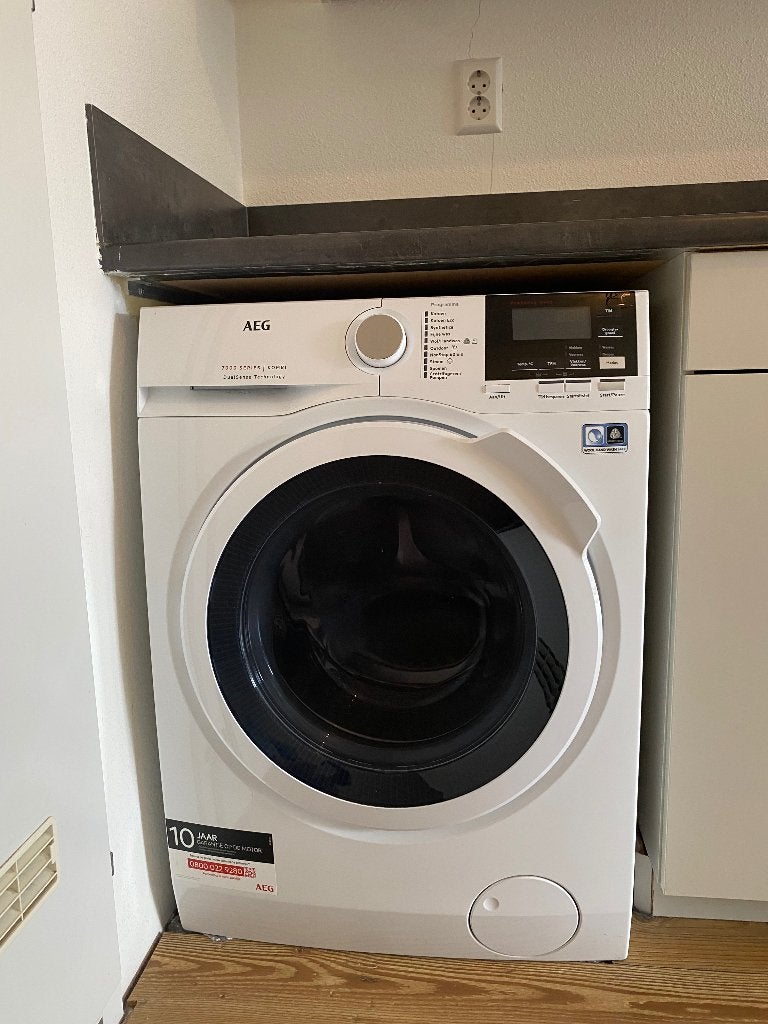 Wasmachine droger combi AEG, Ophalen, Wolprogramma, Gebruikt, 8 tot 10 kg