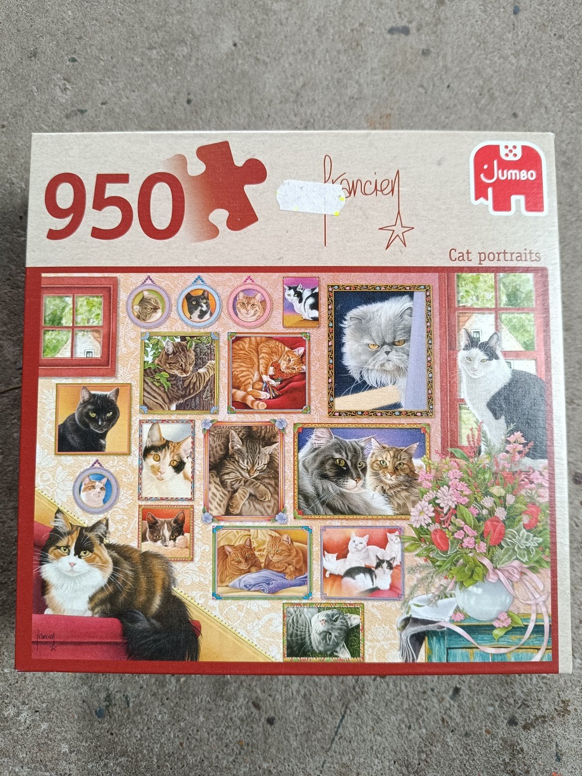 Jumbo Legpuzzel 950 stukjes - Kattenportretten, Ophalen of Verzenden