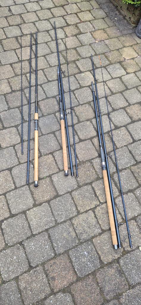 2Inotec feeder hengels 3.90 en 4.20 mtr per stuk 35€, Watersport en Boten, Ophalen, Zo goed als nieuw, Werphengel
