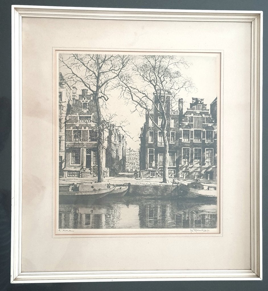 Korsjespoortsteeg, Amsterdam, Verzenden, Stadsgezicht, Ets