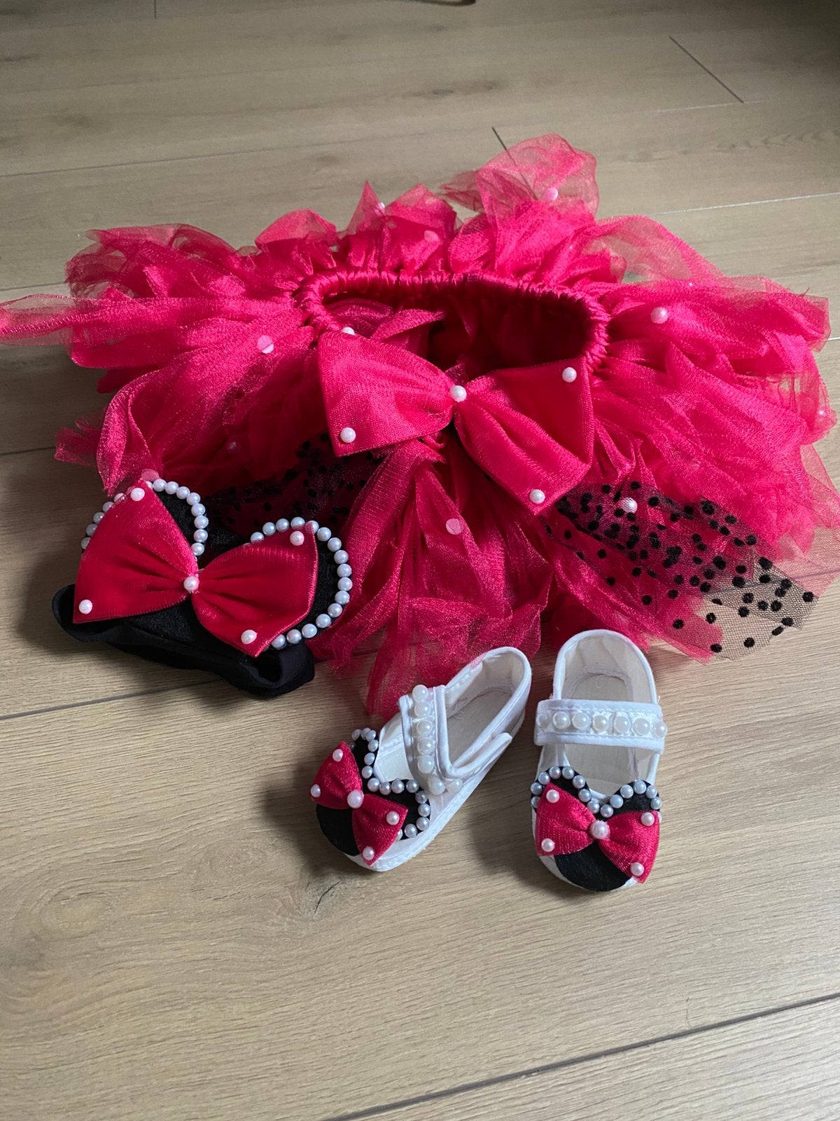 3 delig mini mouse set! Nieuw, Ophalen of Verzenden, Zo goed als nieuw, Meisje