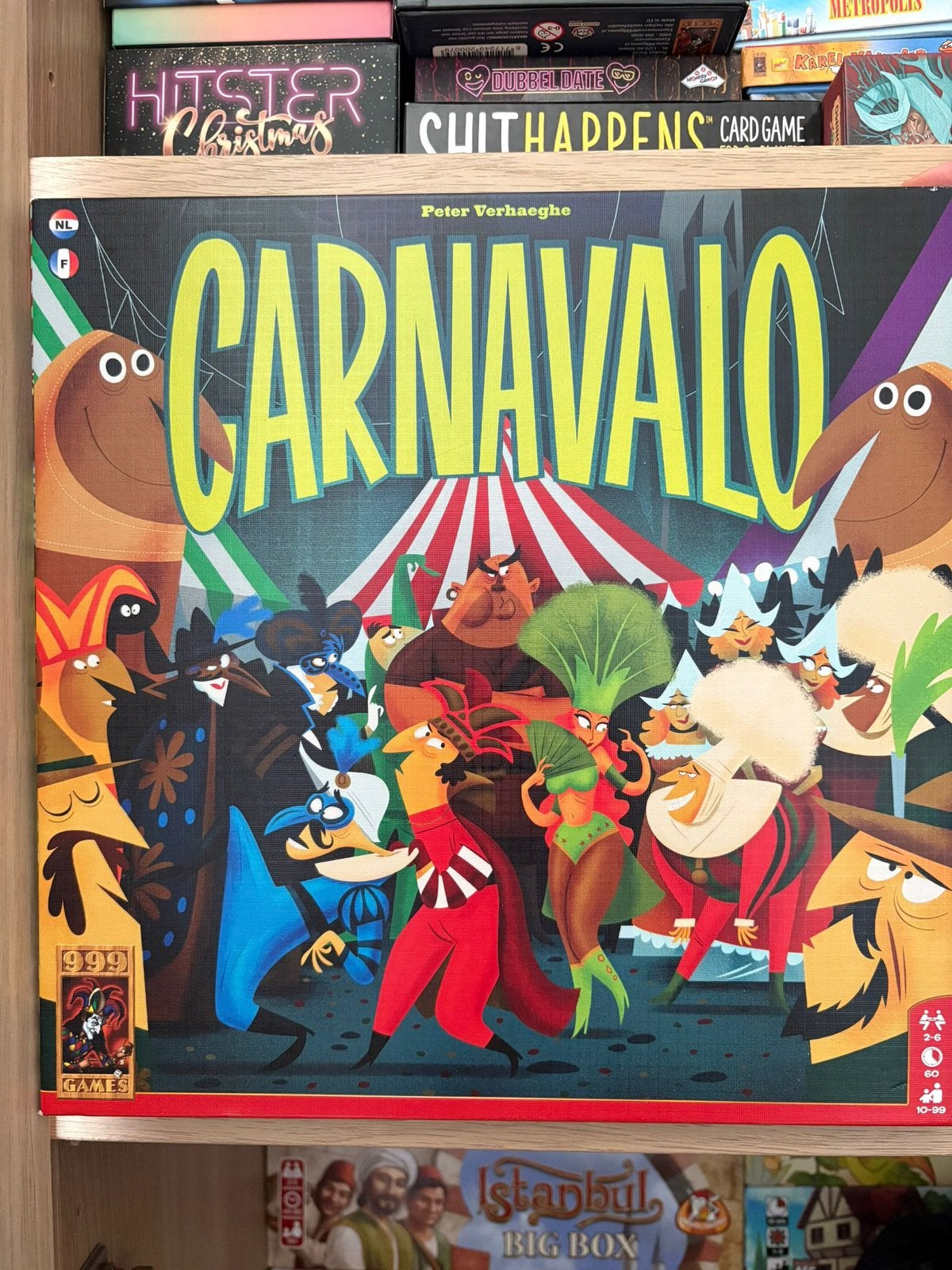 Carnavalo 999 games, Hobby en Vrije tijd, Ophalen of Verzenden, Zo goed als nieuw
