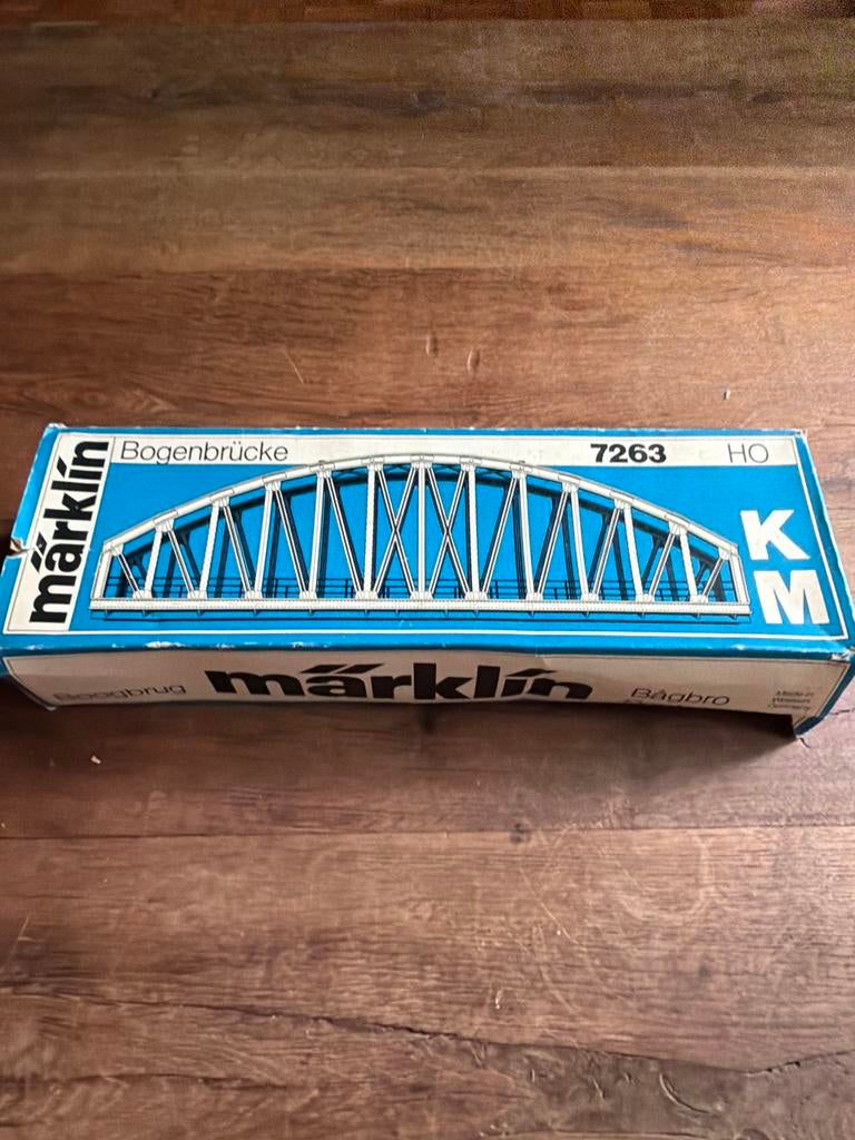 Märklin H0 Bogenbrücke 7263 - Modelspoorbrug, Hobby en Vrije tijd, Modeltreinen | H0, Ophalen of Verzenden, Gebruikt, Brug, Tunnel of Gebouw