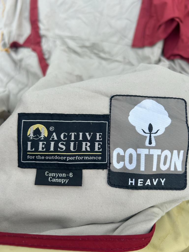 Active Leisure Canyon-6 Canopy - Katoenen Tentluifel, Ophalen, Gebruikt, Tot en met 6