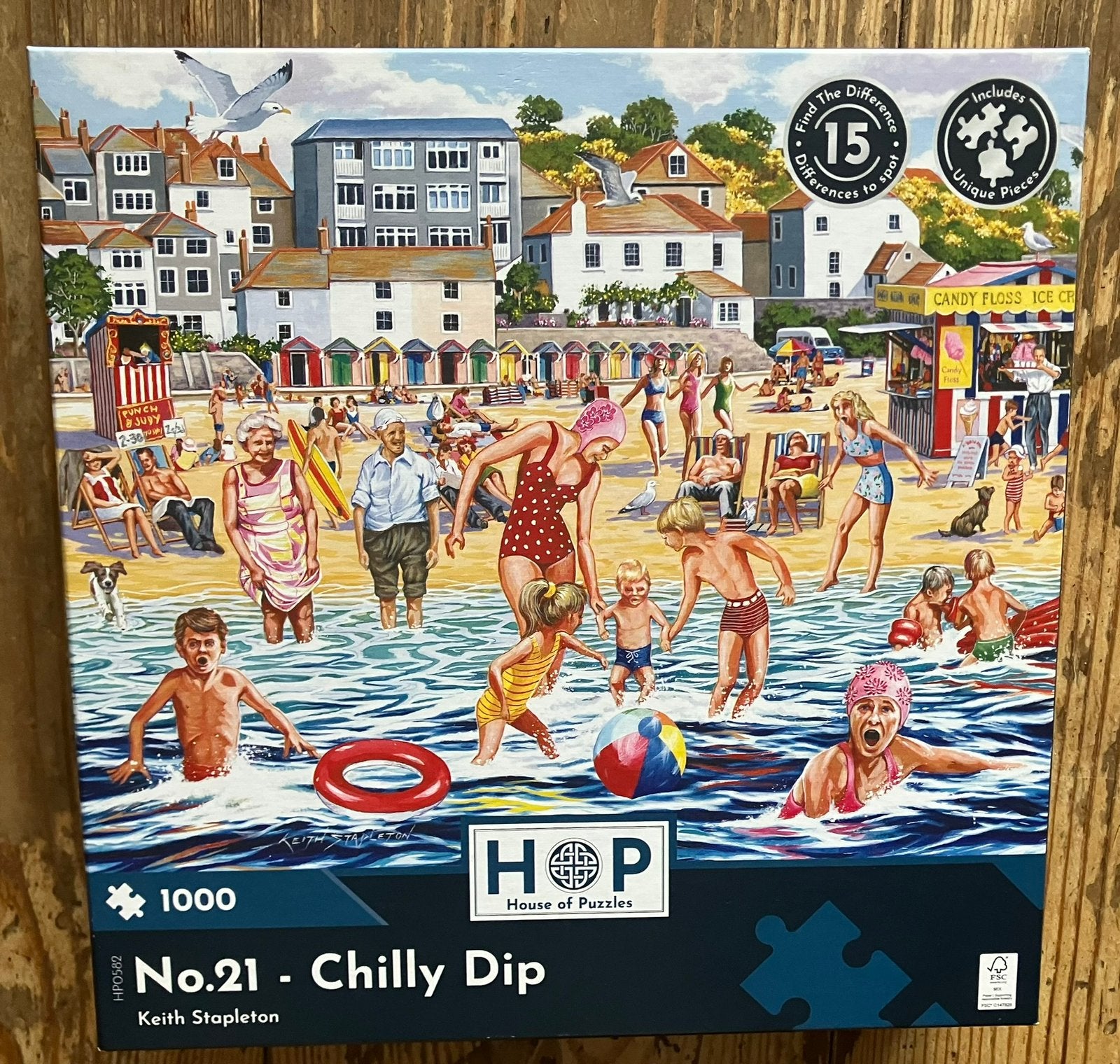 HOP legpuzzel, Ophalen of Verzenden, 500 t/m 1500 stukjes, Zo goed als nieuw