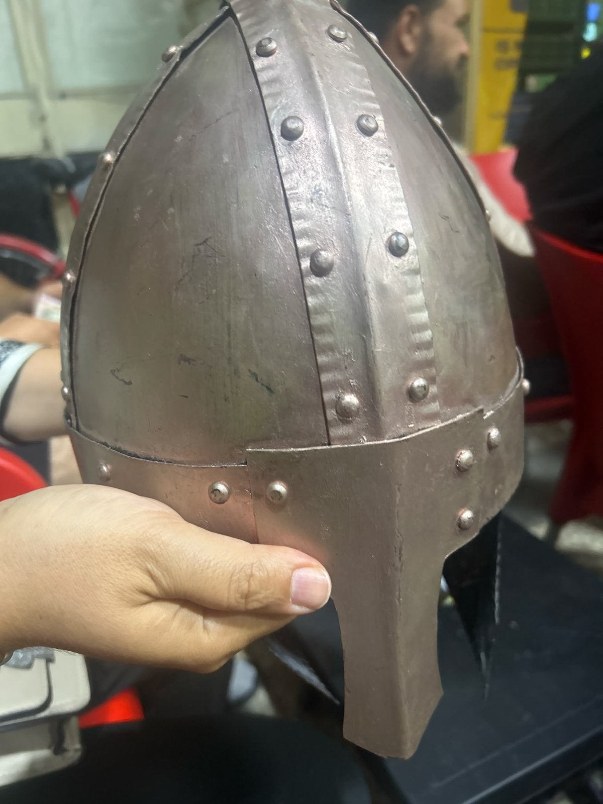 Unieke middeleeuwse helm - Historisch verzamelobject, Ophalen of Verzenden, Overige soorten, Overige gebieden, Helm of Baret