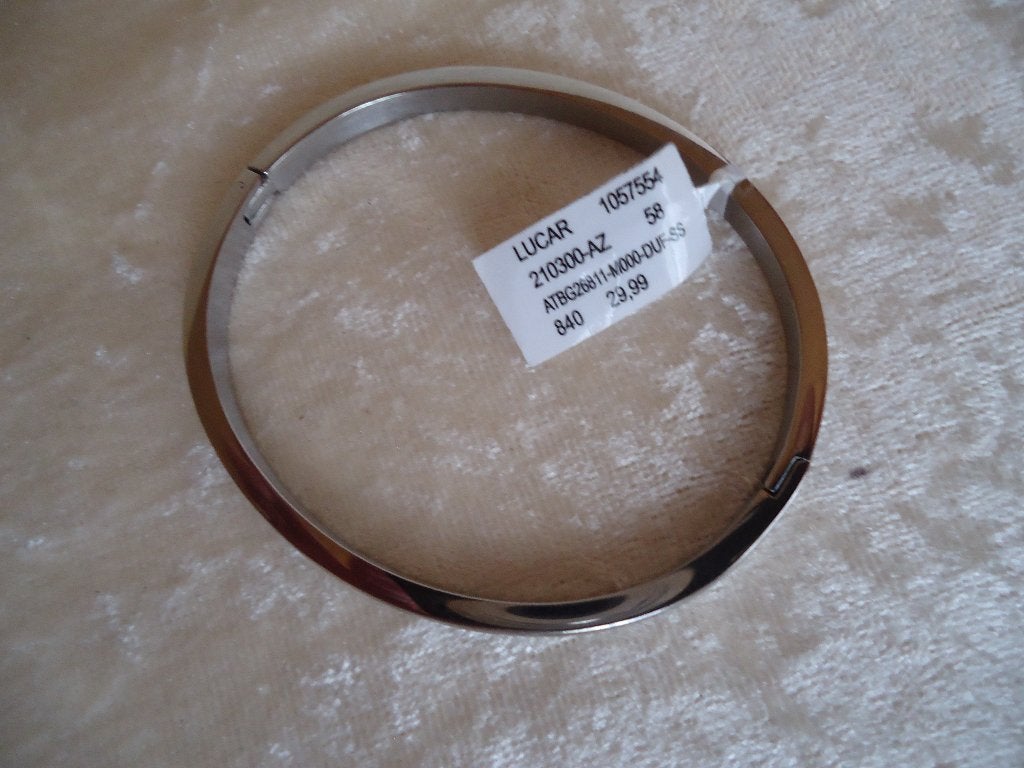 Lucardi stalen dames bangle armreif  5mm / 58 Ø**NIEUW**, Sieraden, Tassen en Uiterlijk, Ophalen of Verzenden, Nieuw, Zilver, Staal