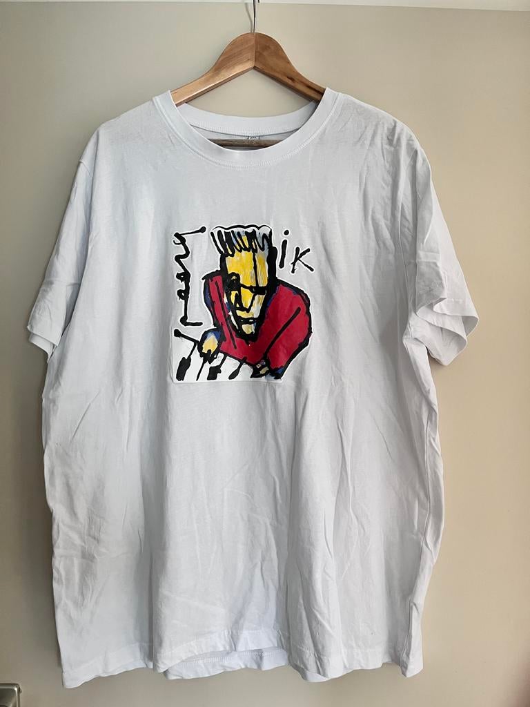Ongedragen Wit Herman Brood Ik T-shirt XXXL, Ophalen of Verzenden, Zo goed als nieuw, Overige maten, Wit