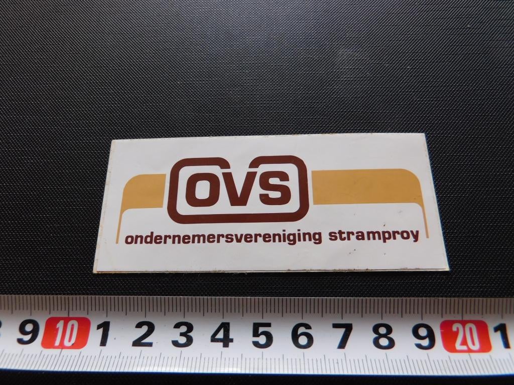 sticker OVS ondernemersvereniging Stramproy, Ophalen, Zo goed als nieuw