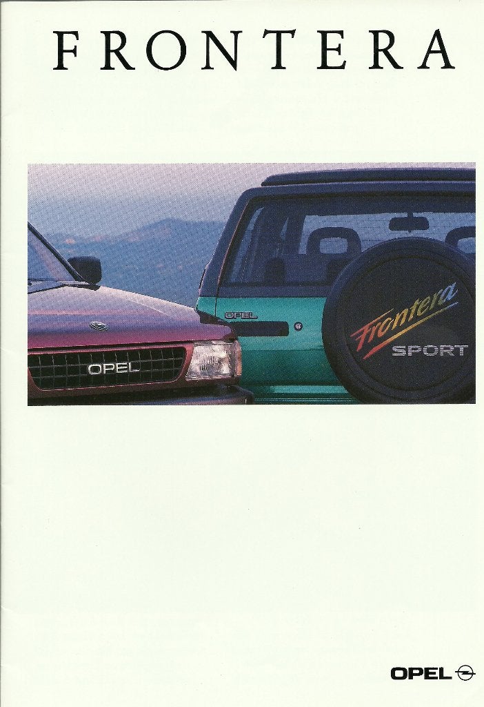 Opel Frontera folder, Ophalen of Verzenden, Gelezen, Opel