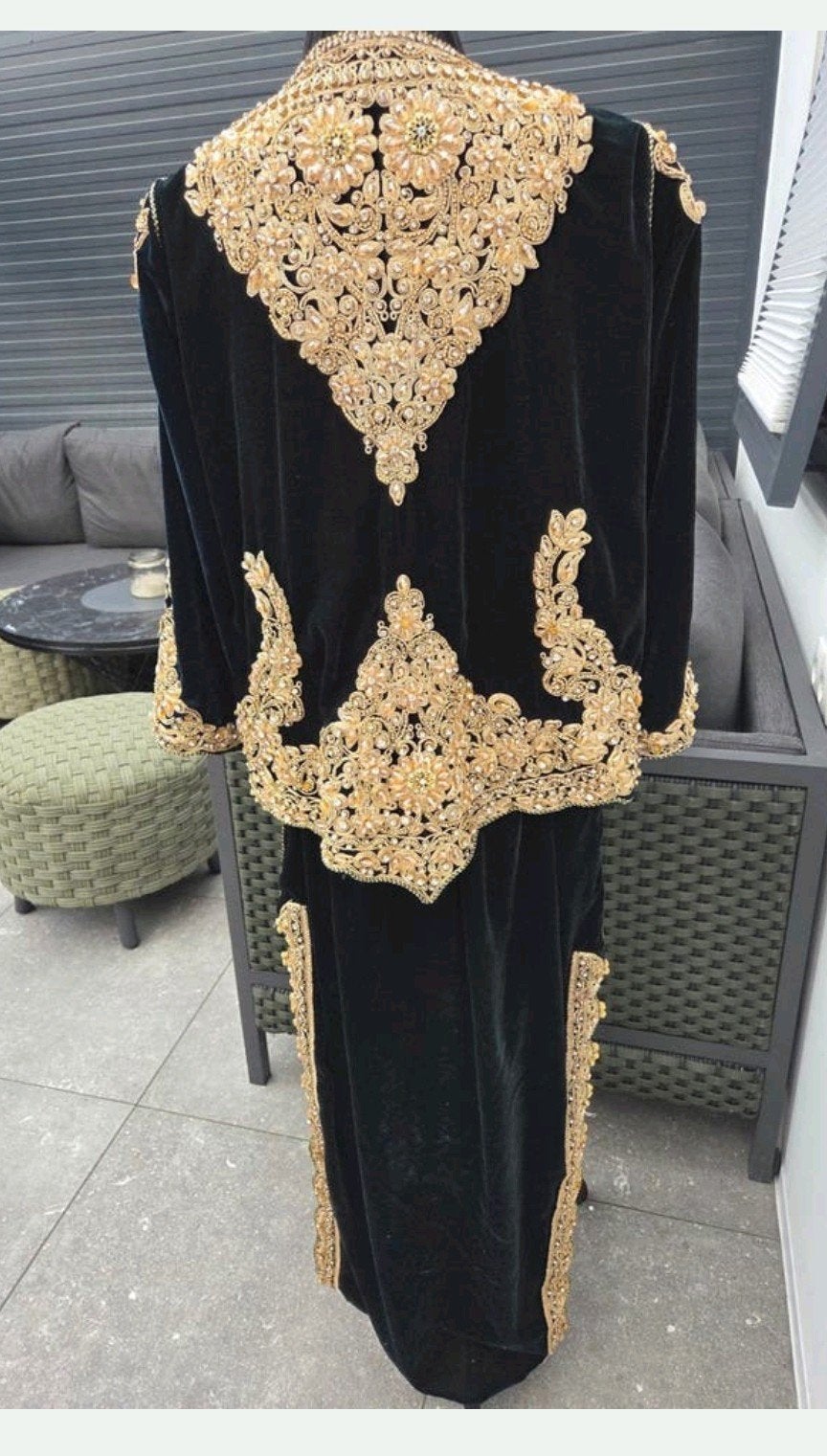 Unieke Traditionele Algerijnse Bruidspak: Karakou ( Kaftan ), Ophalen of Verzenden