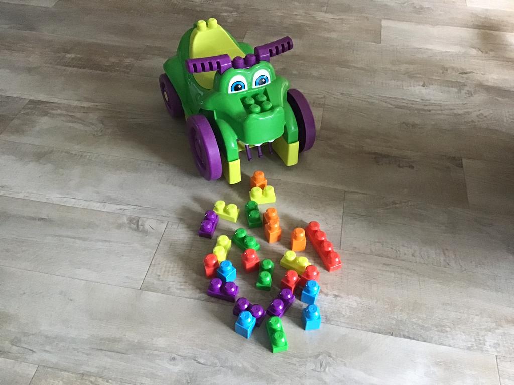 Mega Bloks Krokodil Loopwagen (Ride 'n Chomp Croc), Kinderen en Baby's, Speelgoed | Speelgoedvoertuigen, Ophalen of Verzenden