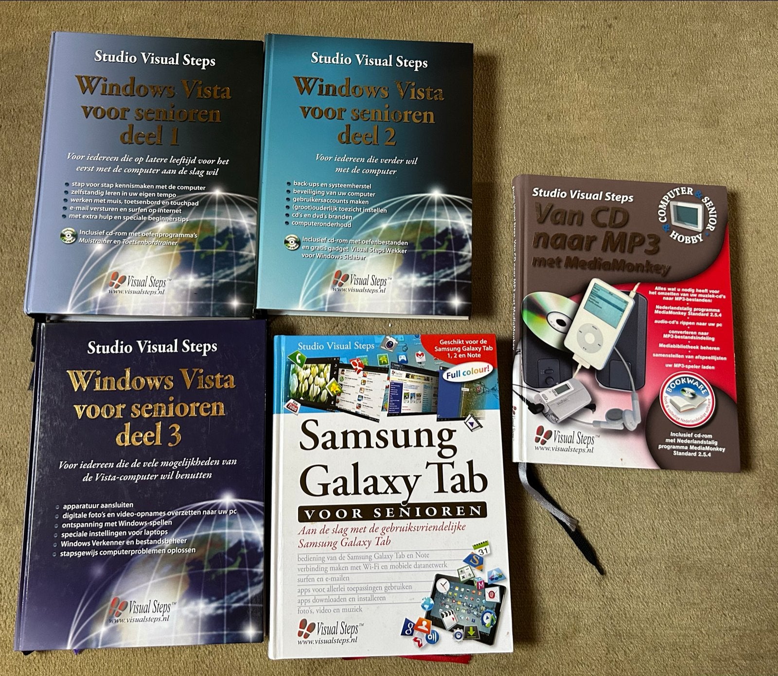 Computerboeken voor senioren: Windows Vista, Samsung Galaxy, Ophalen of Verzenden, Gamma, Zo goed als nieuw, Overige niveaus