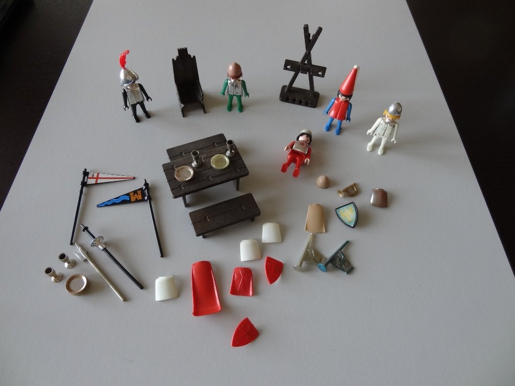 Diverse Playmobil ridders en accessoires, Kinderen en Baby's, Ophalen, Gebruikt, Losse onderdelen, Figuren