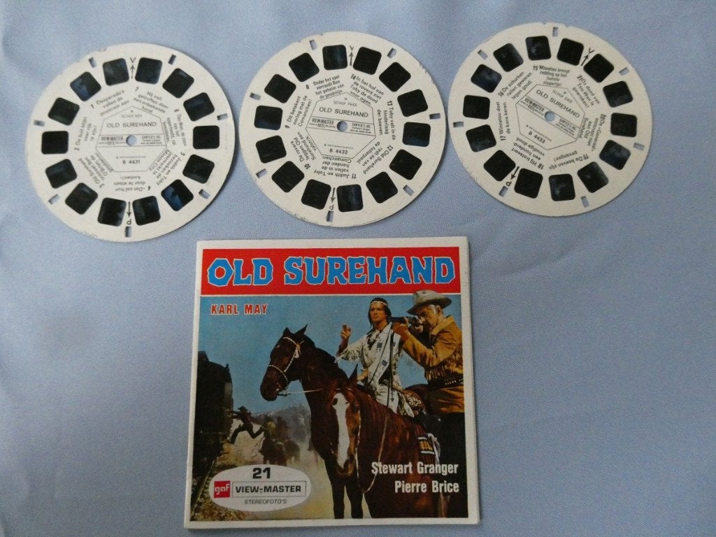 Karl May - OLD SUREHAND - Vintage View-Master Stereofoto's, Verzenden, Gebruikt