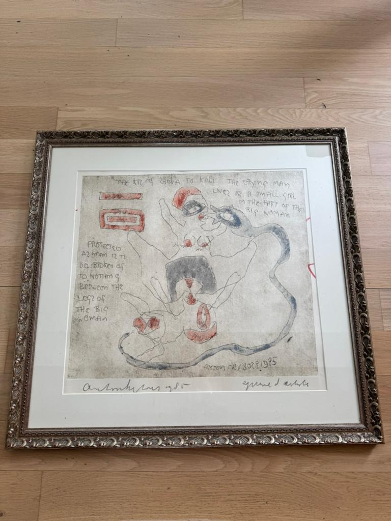 Anton Heyboer origineel, Huis en Inrichting, Woonaccessoires | Schilderijen, Tekeningen en Foto's, Zo goed als nieuw, Schilderij