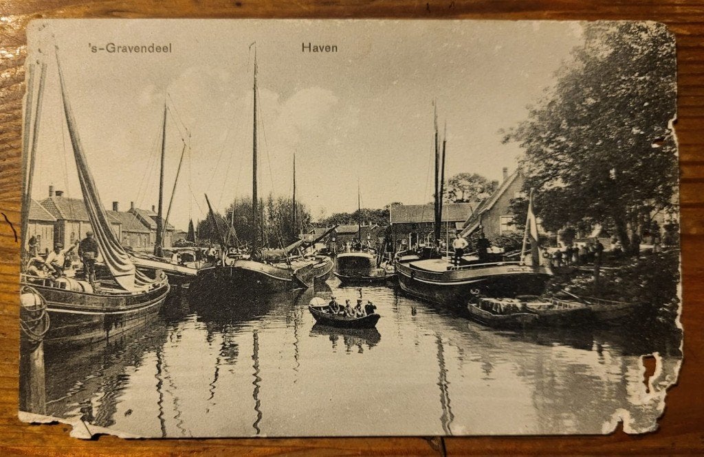 's-Gravendeel Haven B-keus, Ophalen of Verzenden, Voor 1920, Gelopen, Zuid-Holland