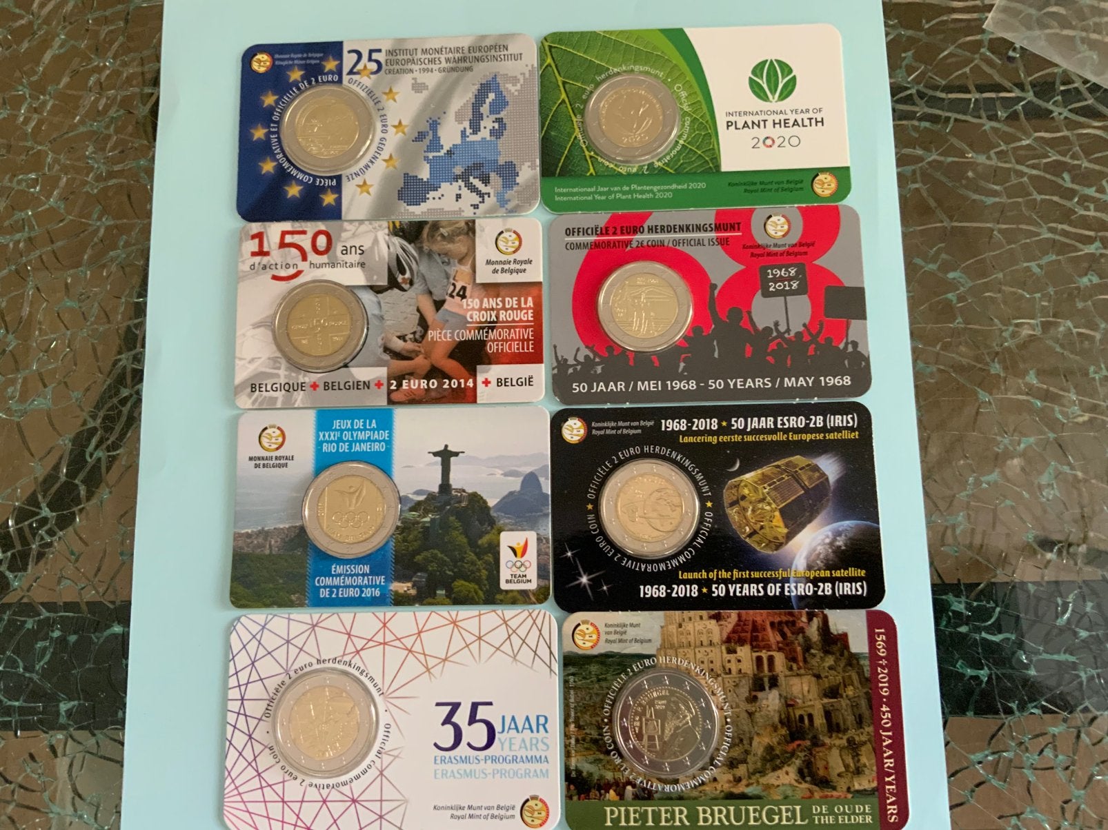 DIVERSE COINCARDS BELGIE 8 X., Ophalen of Verzenden, Buitenland, Munten