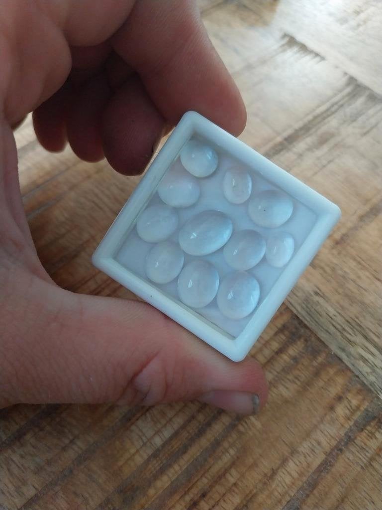 Lot van bergkristal cabochons goudsmid, Ophalen of Verzenden, Zo goed als nieuw