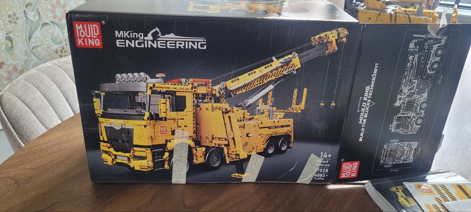 Mould King Engineering Sleepwagen 17028 met afstandsbedienin, Ophalen, Zo goed als nieuw, Overige merken