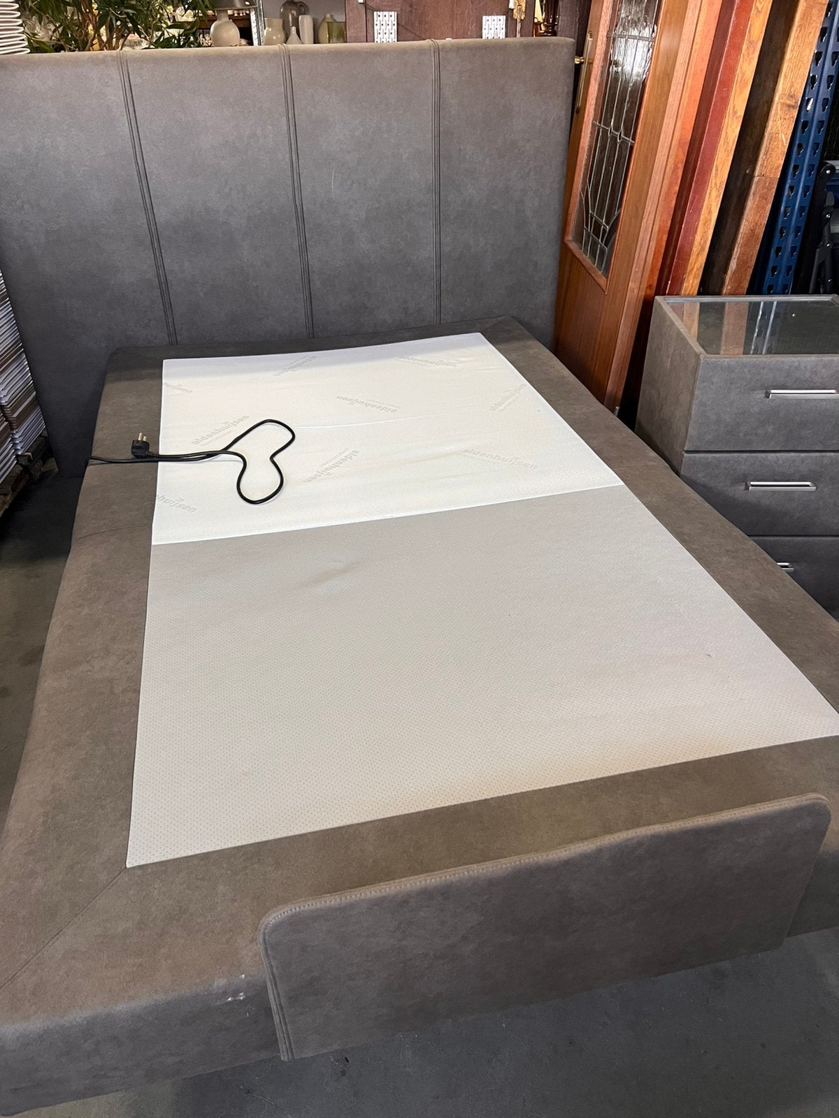 Aldenhuijsen Luxe Hoog-Laag Boxspring 120x200 2026  € 6.000, Zo goed als nieuw, Twijfelaar, 120 cm, Aldenhuijsen
