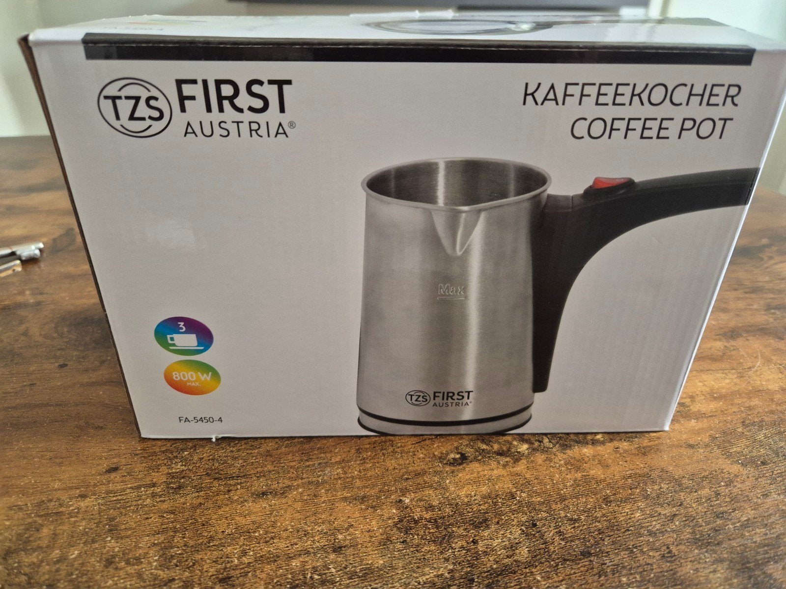 Nieuwe TZS First Austria Koffiekoker / Turkse Koffiemachine, Ophalen of Verzenden