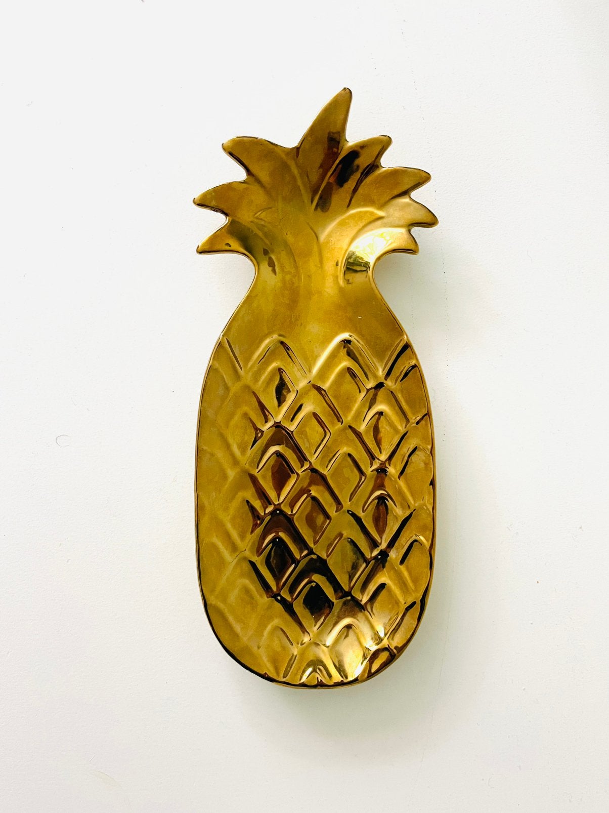 H&M Home | nieuwe goudkleurige gouden ananas schaal tray, Huis en Inrichting, Ophalen of Verzenden, Nieuw, Overige materialen