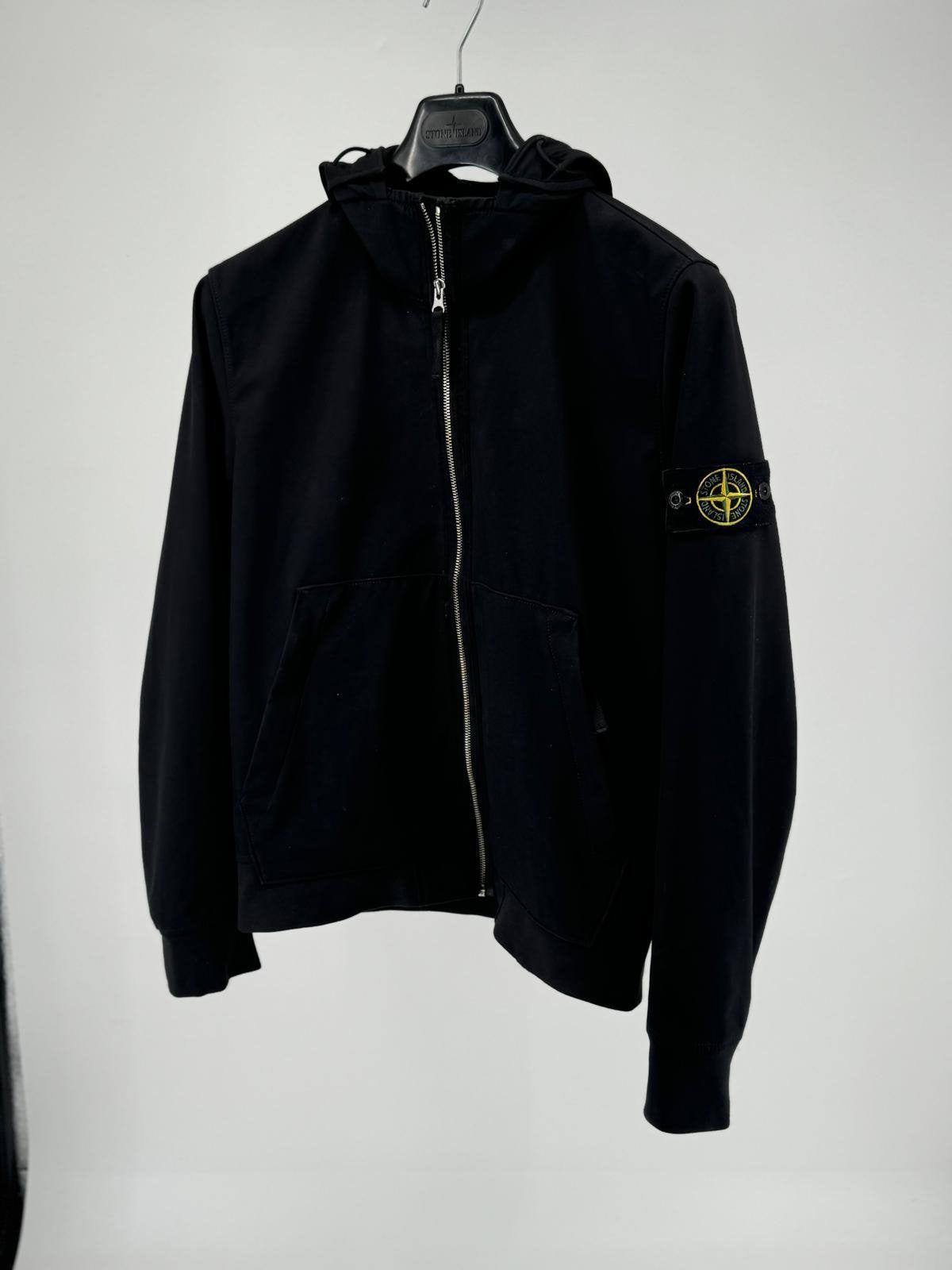 Stone Island Soft Shell - Maat Small, Stone, Zwart, Ophalen of Verzenden, Zo goed als nieuw