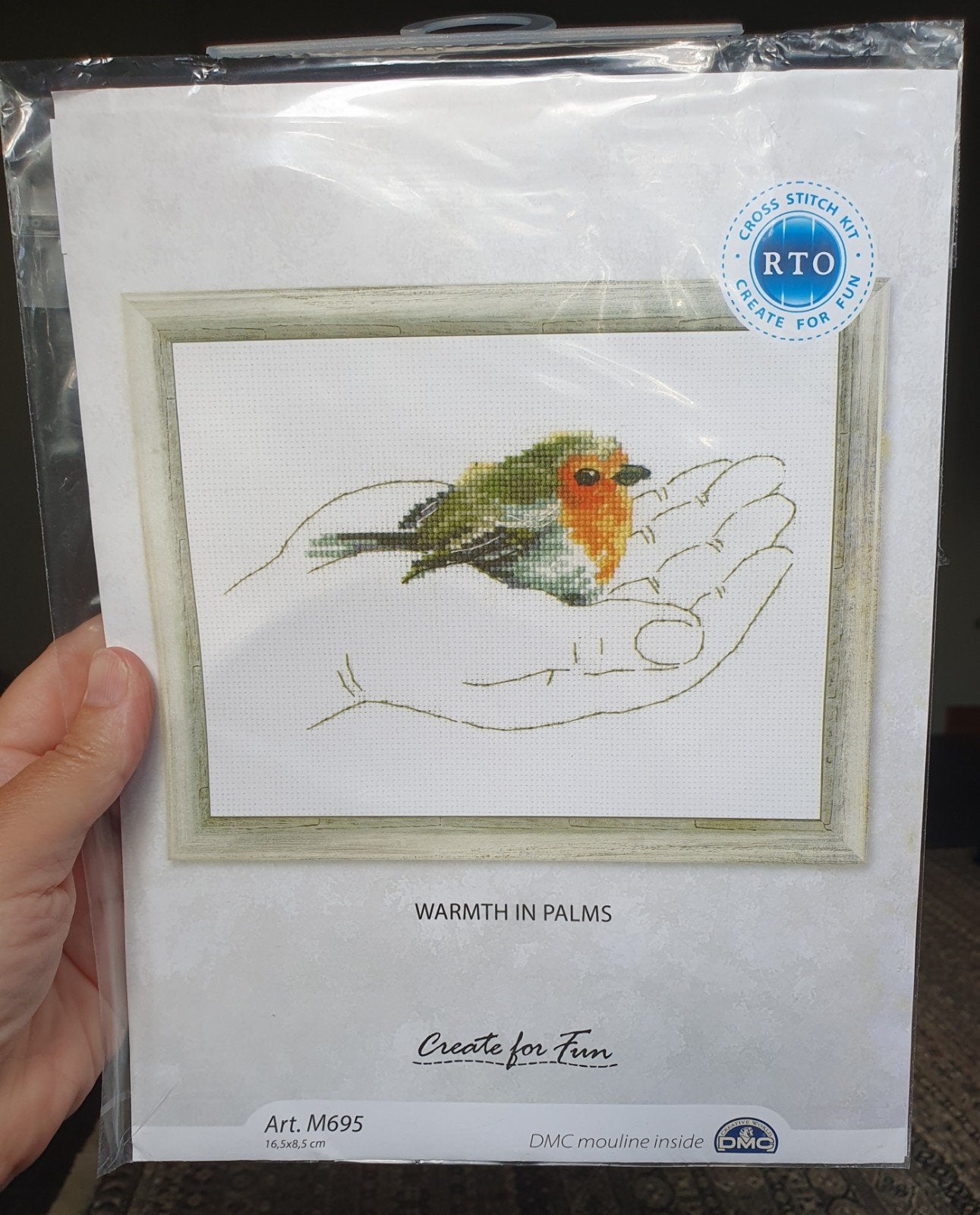 nieuw RTO roodborstje borduurpakket, Verzenden, Nieuw, Borduurpakket