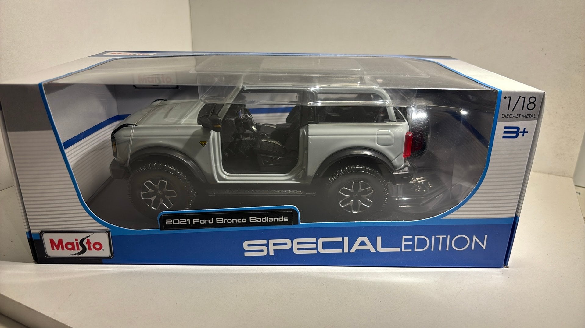 Ford bronco badlands grey maisto 1.18, Maisto, Ophalen of Verzenden, A, A