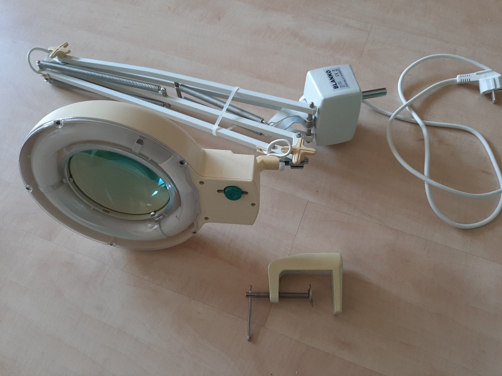 Loeplamp met tafelklem, Ophalen, Gebruikt, Loeplamp