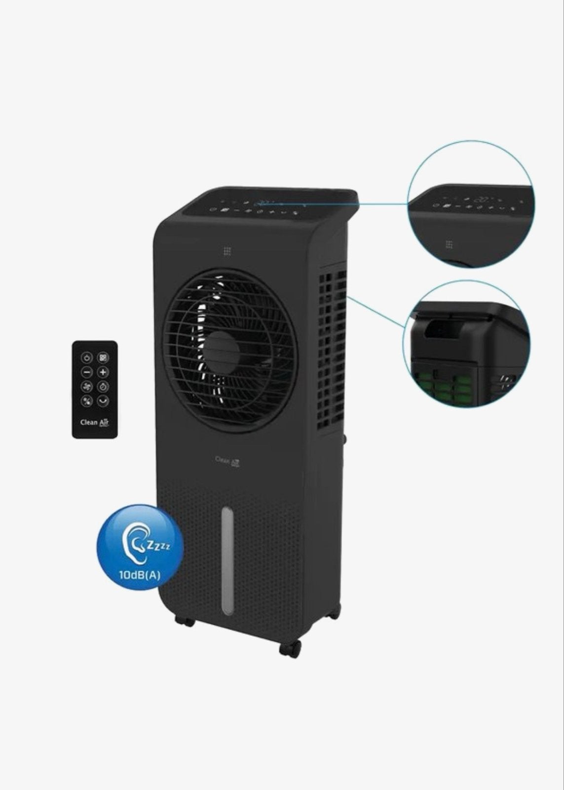 Clean Air Optima CA-104B 3-in-1 Aircooler & Ventilator, Ophalen, Minder dan 60 m³, Nieuw, 3 snelheden of meer