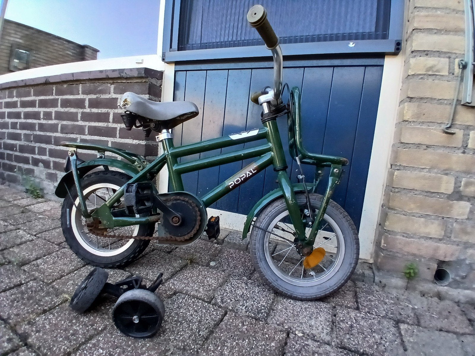Popal kinderfiets 12 inch - Groen, Fietsen en Brommers, Fietsen | Kinderfietsjes, Ophalen of Verzenden