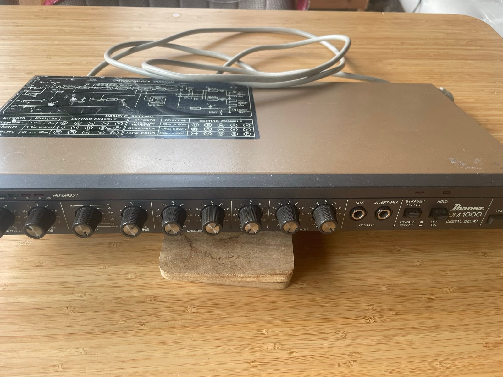 Ibanez DM 1000 Digital Delay, Ophalen of Verzenden, Gebruikt, Delay of Echo
