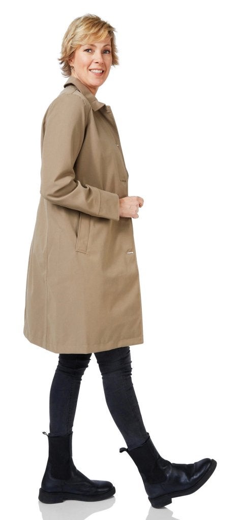 Happy Rain Days - Dames Regenjas Bilbao beige brown- maat L, Overige kleuren, Info@happyrainydays.nl, Maat 42/44 (L), Jaagpad 32 1059 BP Amsterdam