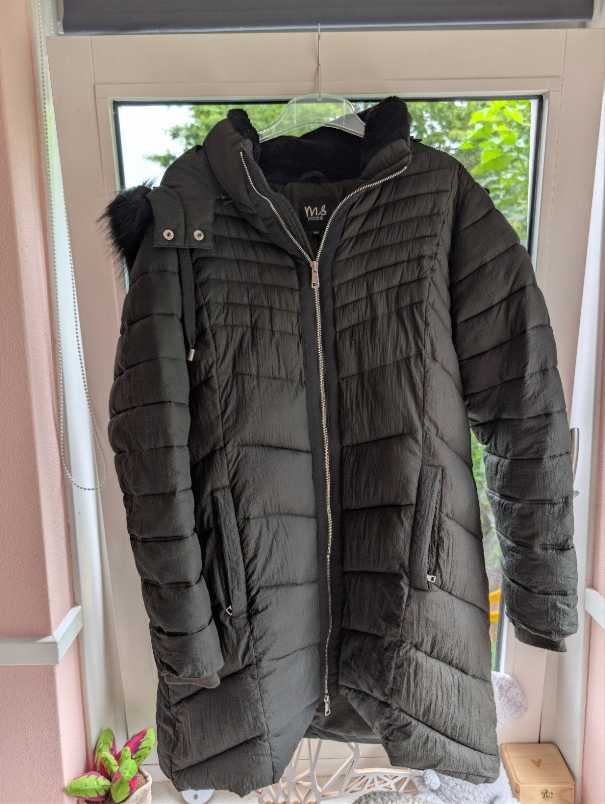 dames winterjas groen als nieuw!, Ophalen, Zo goed als nieuw, Maat 42/44 (L), Groen