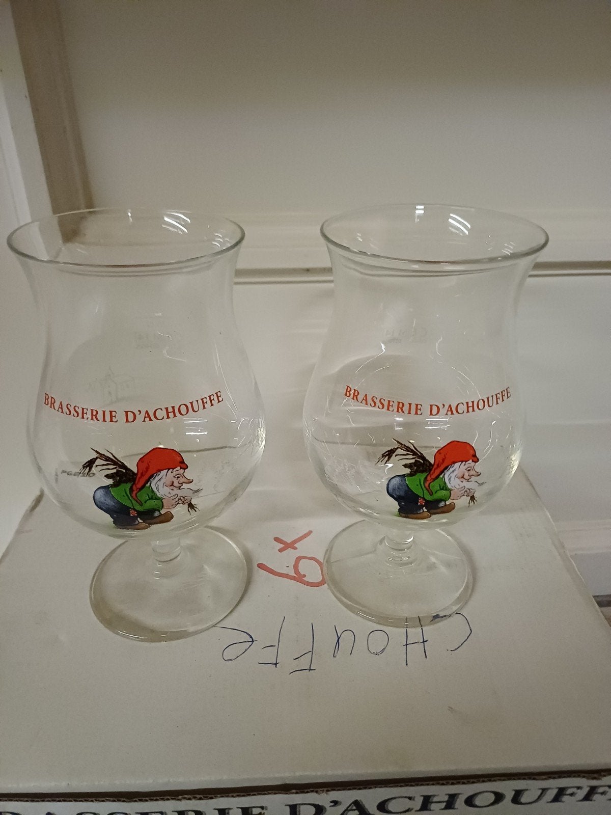 la Chouffe bierglazen 6 stuks nieuwe, Ophalen of Verzenden