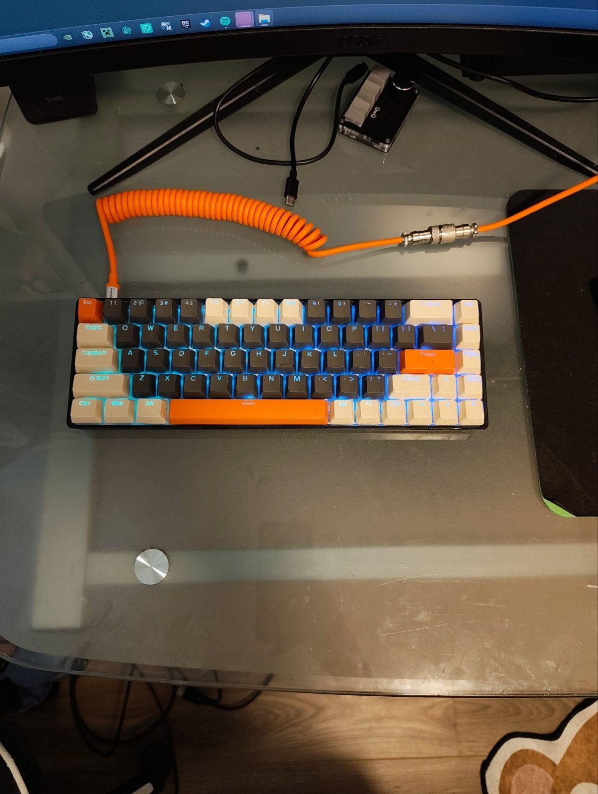 Mechanisch RGB Gaming keyboard 60%, Ophalen