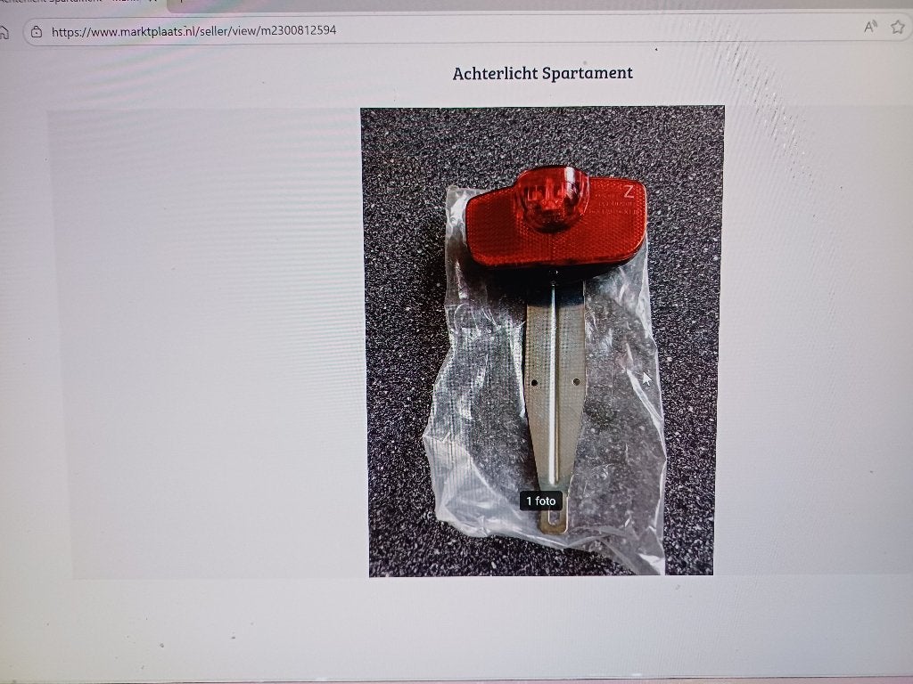 Achterlicht Spartament, Waterbestendig, Achterlicht, Nieuw, Ophalen