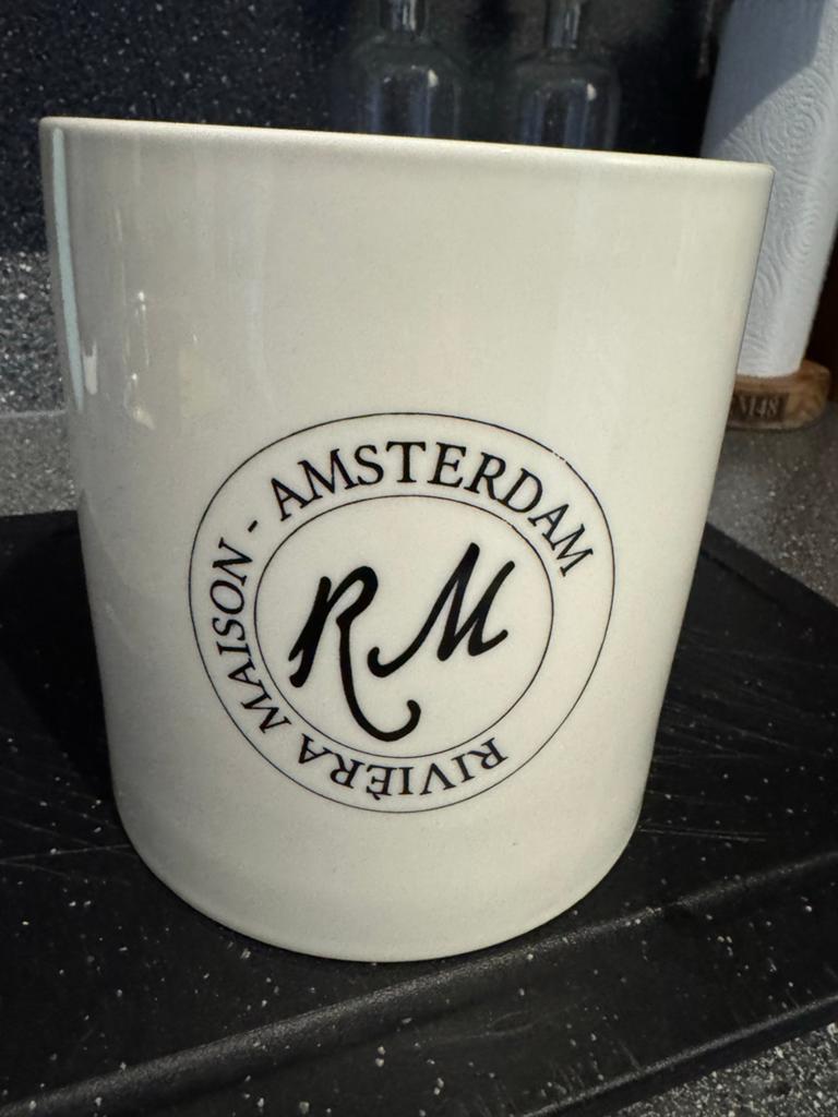 Riviera Maison Utensils Pot - Keukenpot voor Bestek, Overige typen, Ophalen of Verzenden, Zo goed als nieuw, Steen/keramiek