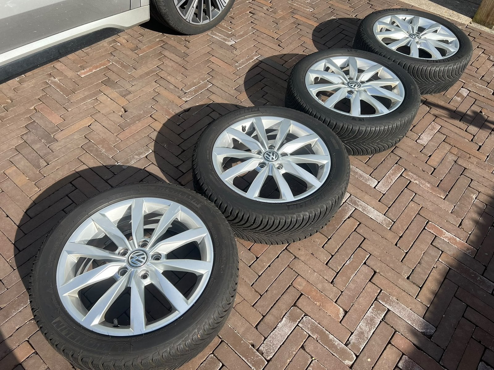 Velgen set VW Golf 7 incl winterbanden, Ophalen, Gebruikt, Overige, Banden en Velgen