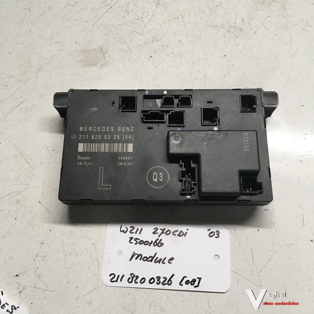 Mercedes W211 270 CDI sedan 2003 2500166   Module 211 820 03, Gebruikt, -, -, Ophalen of Verzenden