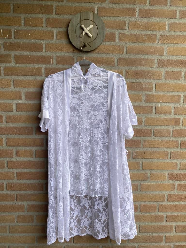 Pierre Cardin babydoll en kamerjas, Ophalen of Verzenden, Wit, Nachtkleding