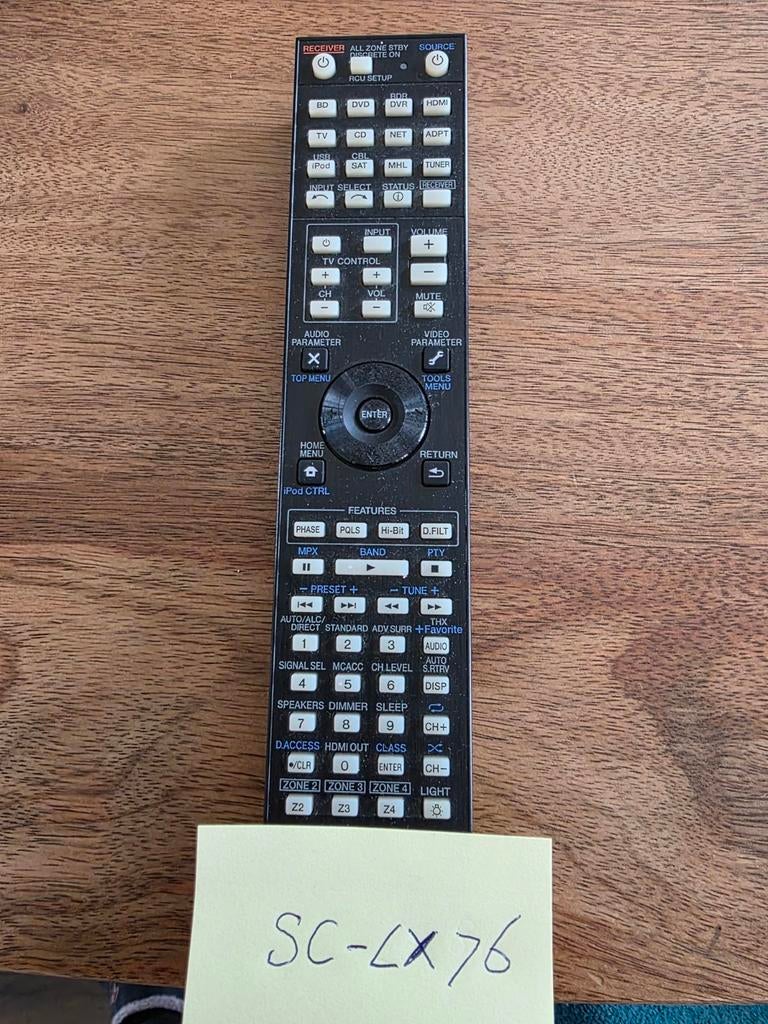 Afstandsbediening Pioneer SC-LX76 - Gebruikt, Goede Conditie, Ophalen of Verzenden, Gebruikt, Origineel, Receiver of Versterker