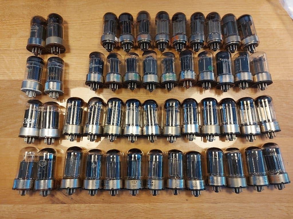 51x 6080 radiobuis dubbel triode, Ophalen of Verzenden, Gebruikt