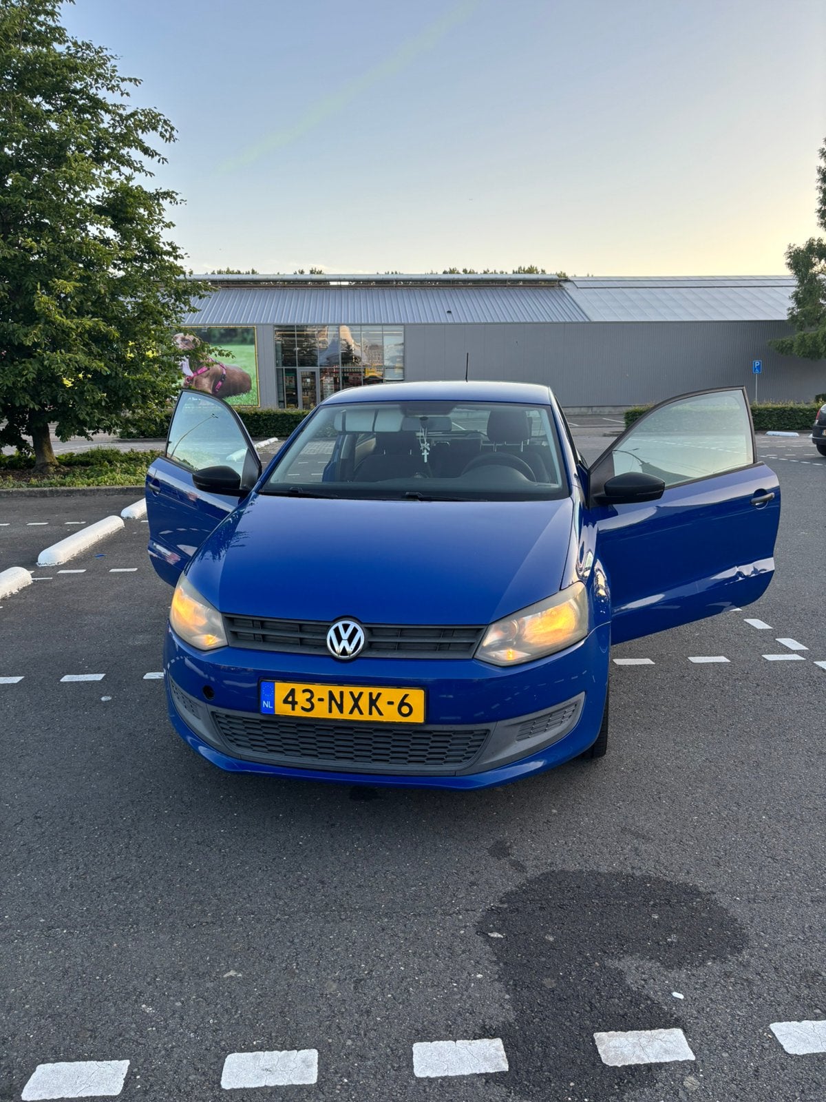 Volkswagen Polo 1.2 6V 44KW 5D My2009 2011 Blauw, Voorwielaandrijving, 40 €/maand, Zwart, Blauw