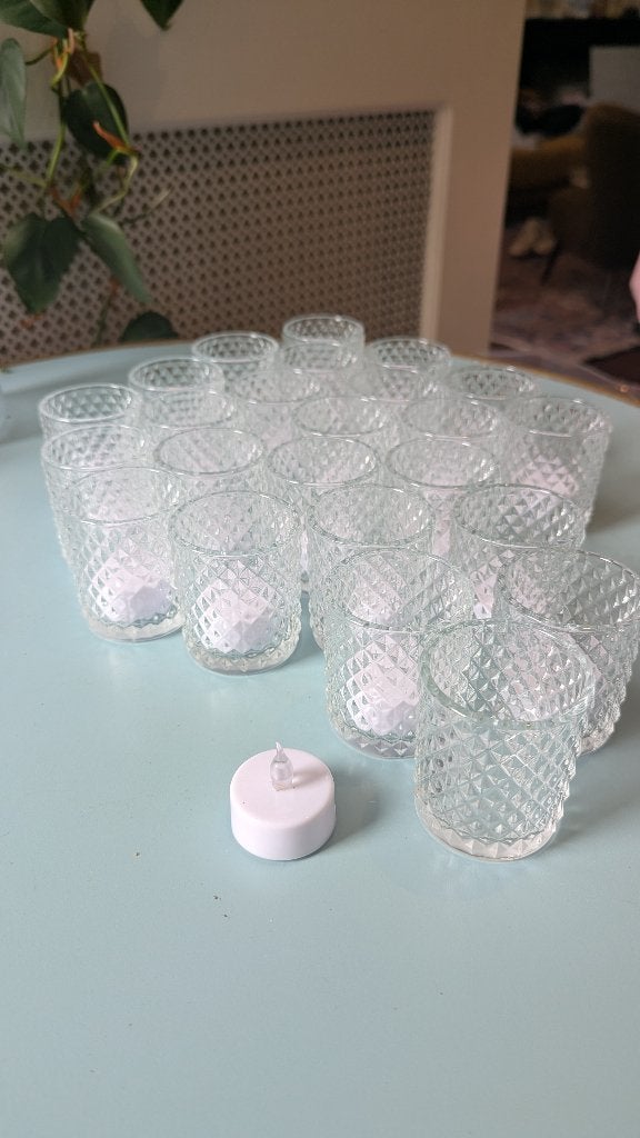 24 Led kaarsjes, Ophalen, 7 cm, Overige typen, Nieuw