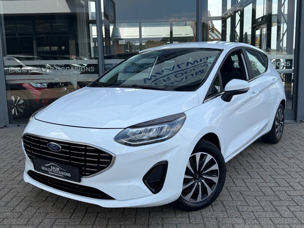 Ford FIESTA 1.0 ECOB.HYBRIDE 125 PK TITANIUM NAVI AIRCO PDC, Auto's, Ford, Electronic Stability Program (ESP), 125 pk, Gebruikt