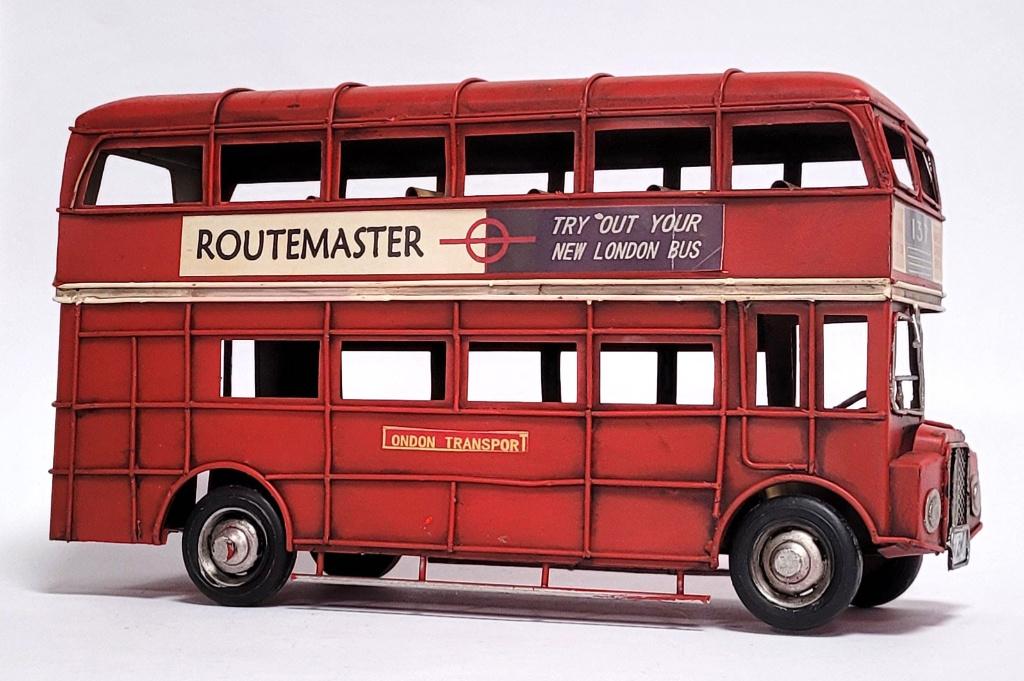 Engelse Dubbeldekker bus rood miniatuur model blikken auto, Overige merken, Info@deconoord.nl, Auto, Deco Noord